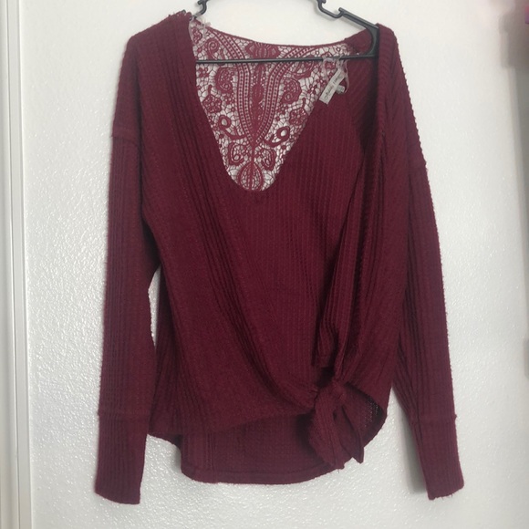 Women Sweater Shrug Large Wine Color New - Picture 1 of 14